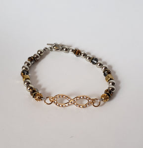 Silver & Gold Infinity Bracelet